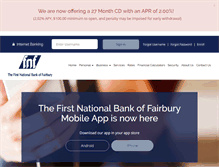 Tablet Screenshot of fnbfairbury.com